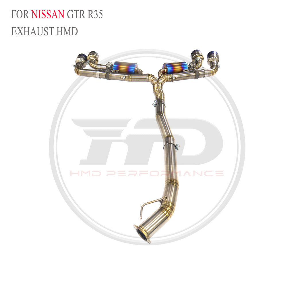Nissan GTR R35 Valved Catback Titanium Racing Grade Exhaust System - 6