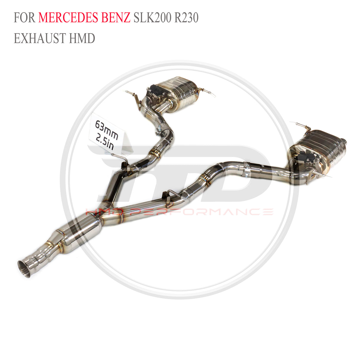 Mercedes-Benz SLK200 R230 Valved Catback SUS304 Racing Grade Exhaust System - 5