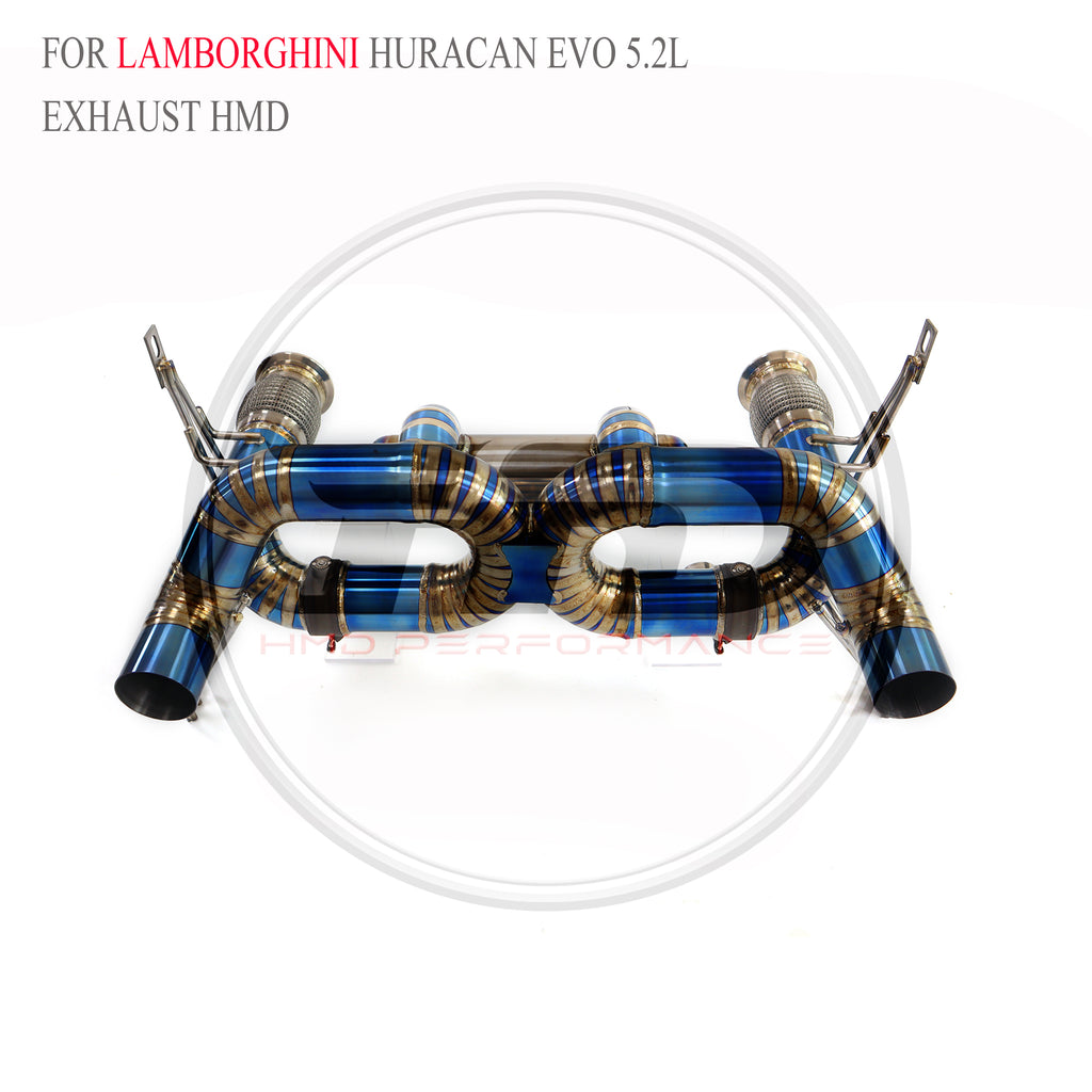 Lamborghini Huracan EVO 5.2L catback Titanium Valved Sport Exhaust System - 3