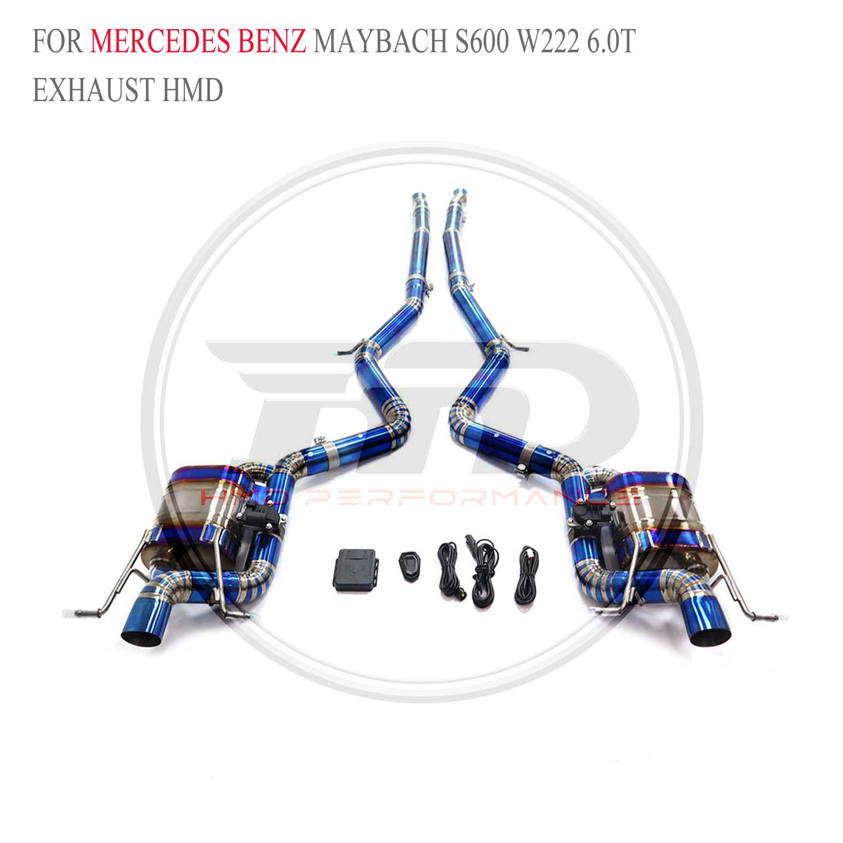 Mercedes-Benz Maybach S600 W222 6.0T catback Titanium Sport Exhaust System - 3