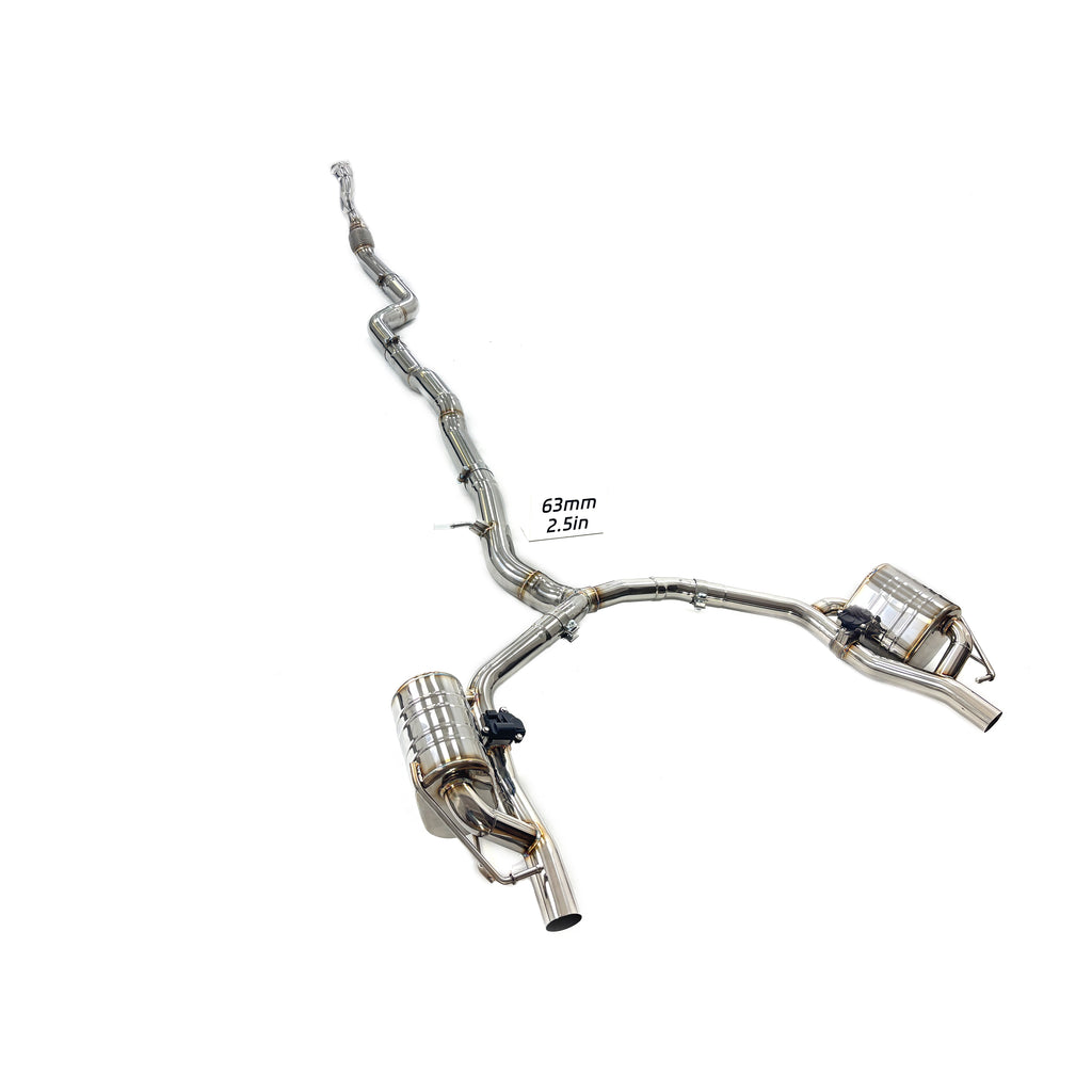 Mercedes-Benz GT43 GT50 E53 GT53 Valved Catback SUS304 Racing Grade Exhaust System - 1