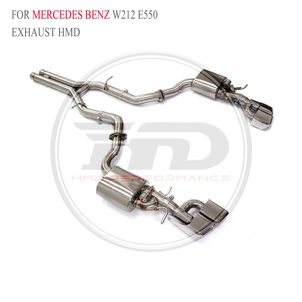 Mercedes-Benz W212 E550 catback SUS304 Racing Grade Exhaust System 76mm - 6