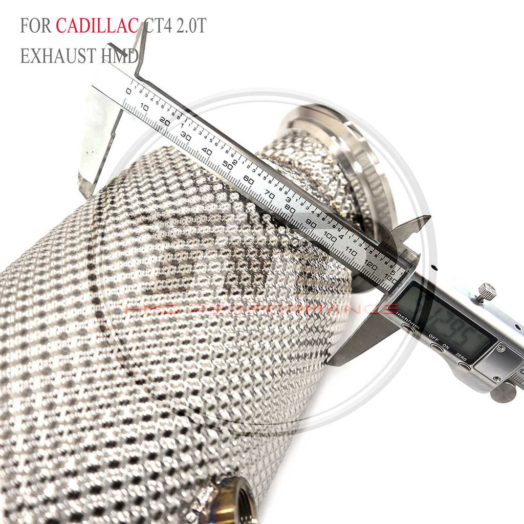 Cadillac CT4 2.0T 2020+ Stainless Steel Downpipe - 4