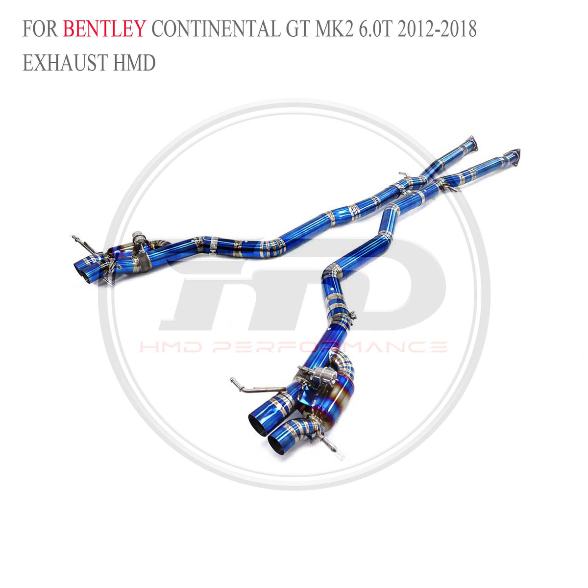 Bentley Continental GT MK2 6.0T 2012-2018 catback Titanium Sport Exhaust System - 4