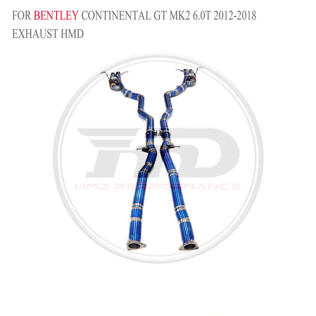 Bentley Continental GT MK2 6.0T 2012-2018 catback Titanium Sport Exhaust System - 5
