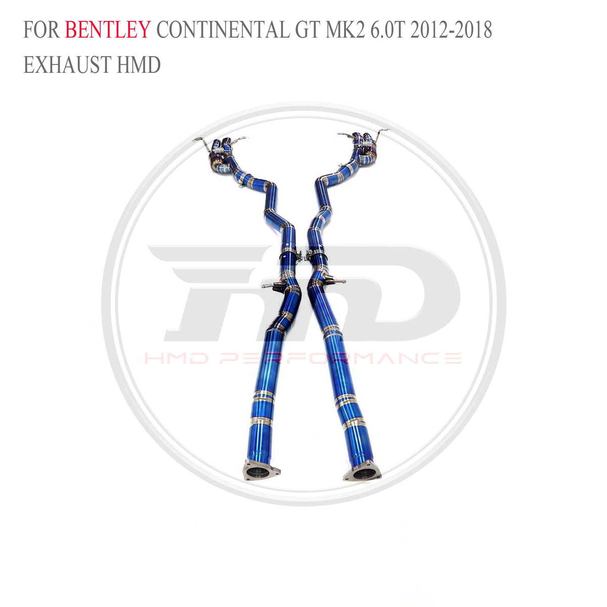 Bentley Continental GT MK2 6.0T 2012-2018 catback Titanium Sport Exhaust System - 5