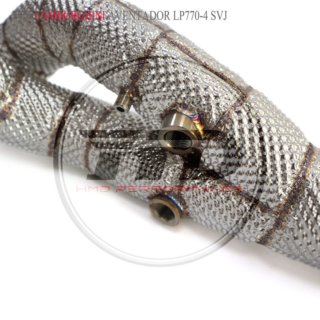 Lamborghini Aventador SVJ LP770-4 2018-2022 Stainless Steel Downpipe - 6
