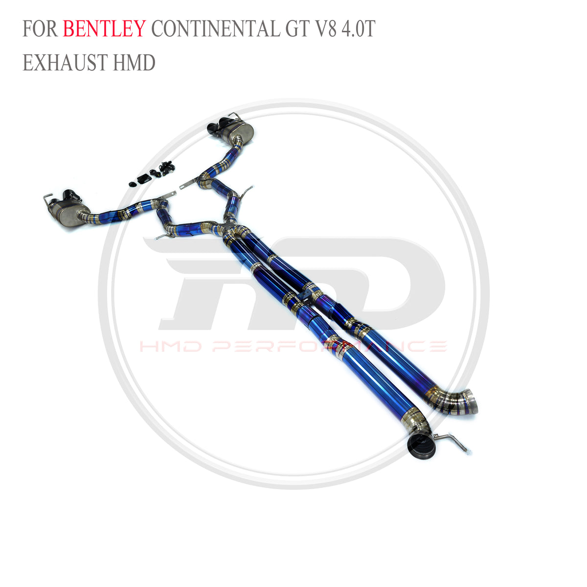 Bentley Continental GT V8 4.0T 2022 catback Titanium Valved Sport Exhaust System - 6