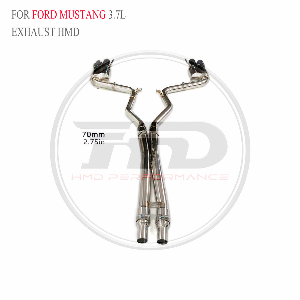 Ford Mustang 3.7L 2014 catback SUS304 Valved Sport Exhaust System - 6