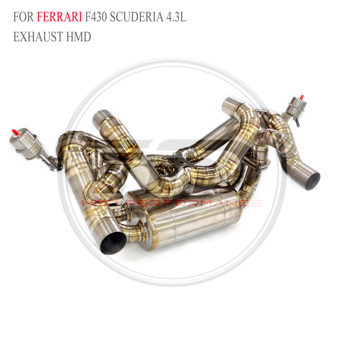 Ferrari F430 Scuderia 4.3L Valved Axle-Back Titanium Racing Grade Exhaust System - 4