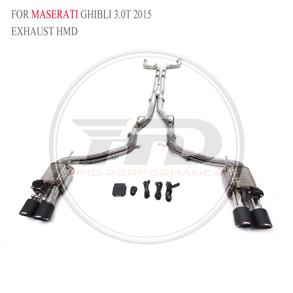 Maserati Ghibli 3.0T 2015 catback SUS304 Sport Exhaust System - 3