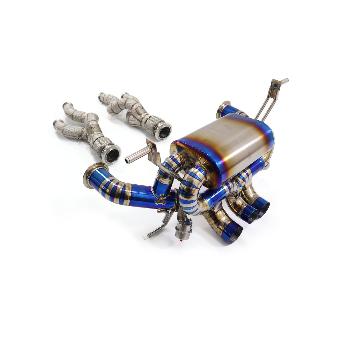 Lamborghini Acentador S LP740 catback Titanium Valved Sport Exhaust System - 1