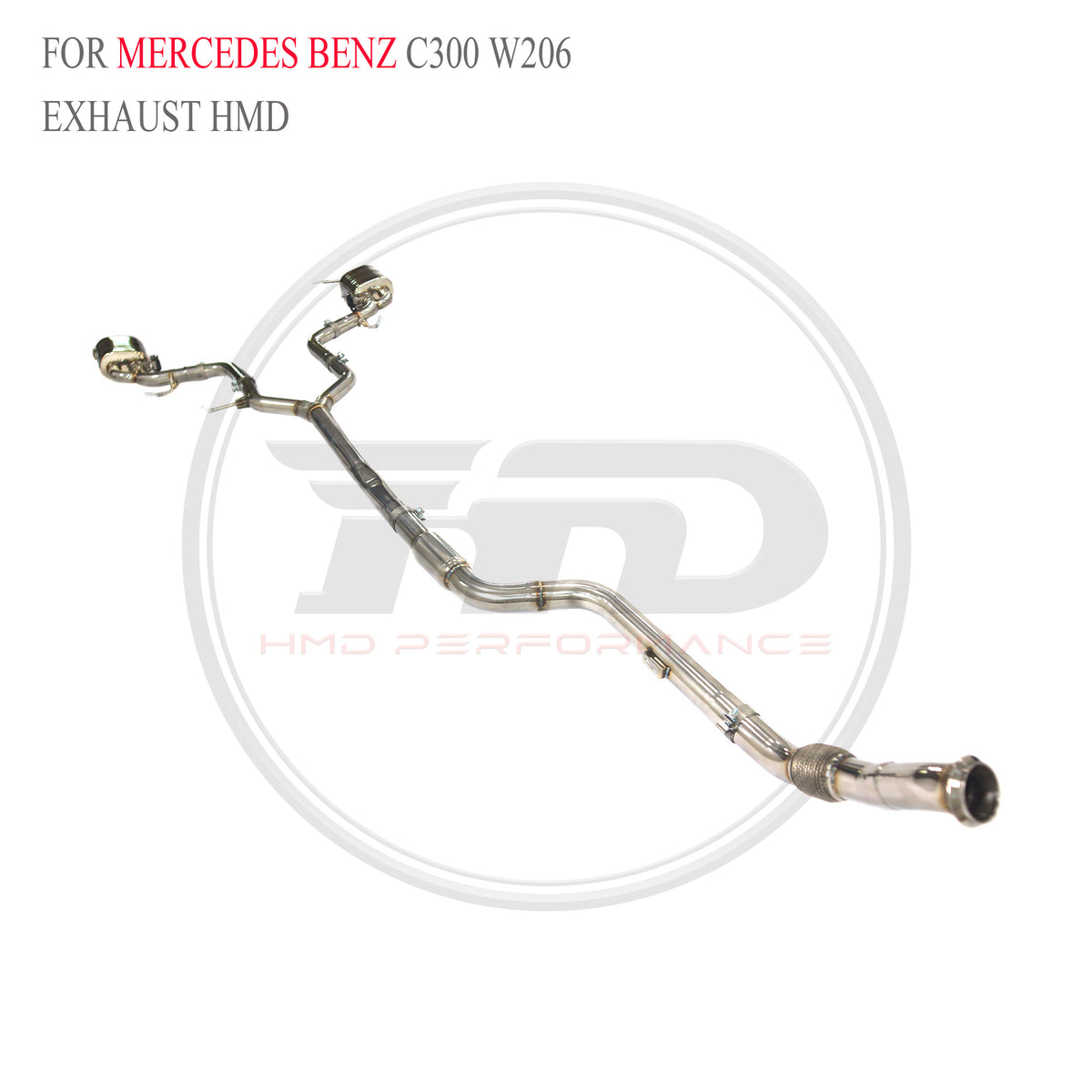 Mercedes-Benz C300 W206 Valved Catback SUS304 Racing Grade Exhaust System - 3