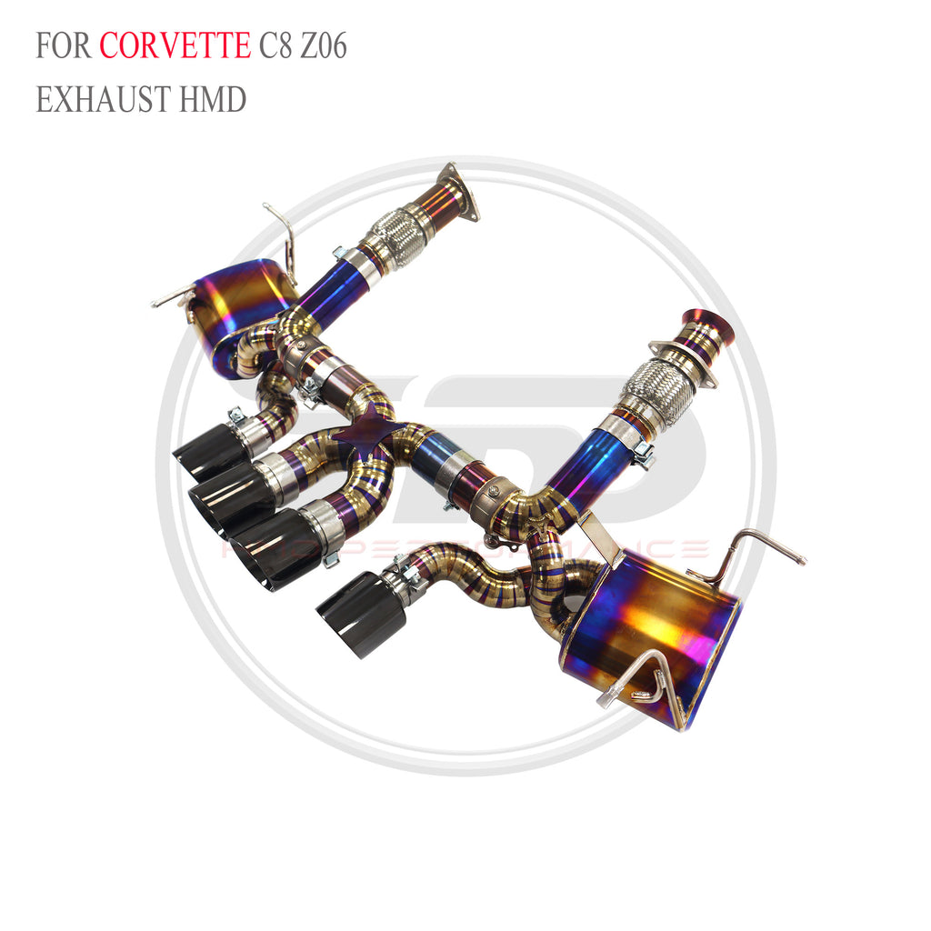 Corvette C8 Z06 Valved Axle-Back Titanium Racing Grade Exhaust System - 3
