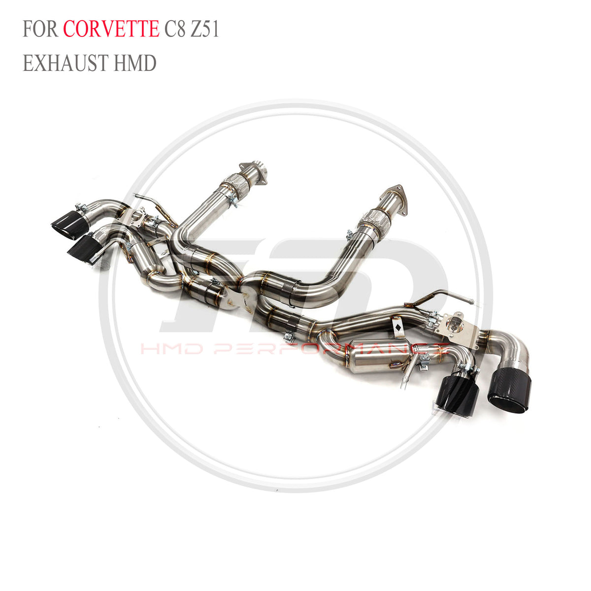 Corvette C8 Z51 catback SUS304 Valved Sport Exhaust System - 3