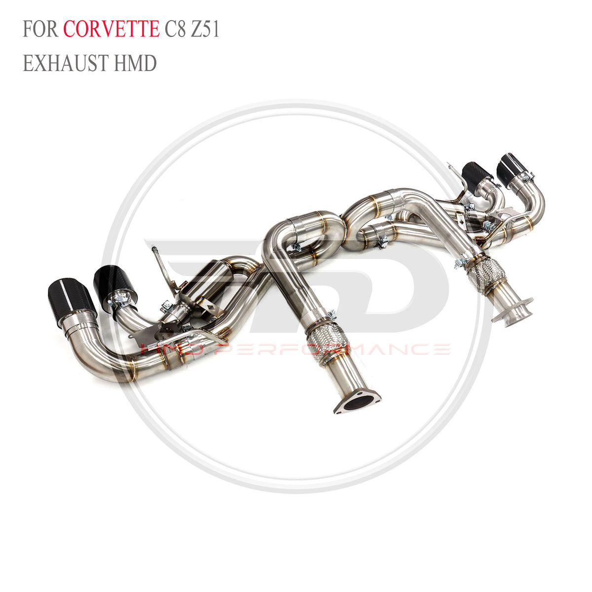 Corvette C8 Z51 catback SUS304 Valved Sport Exhaust System - 5