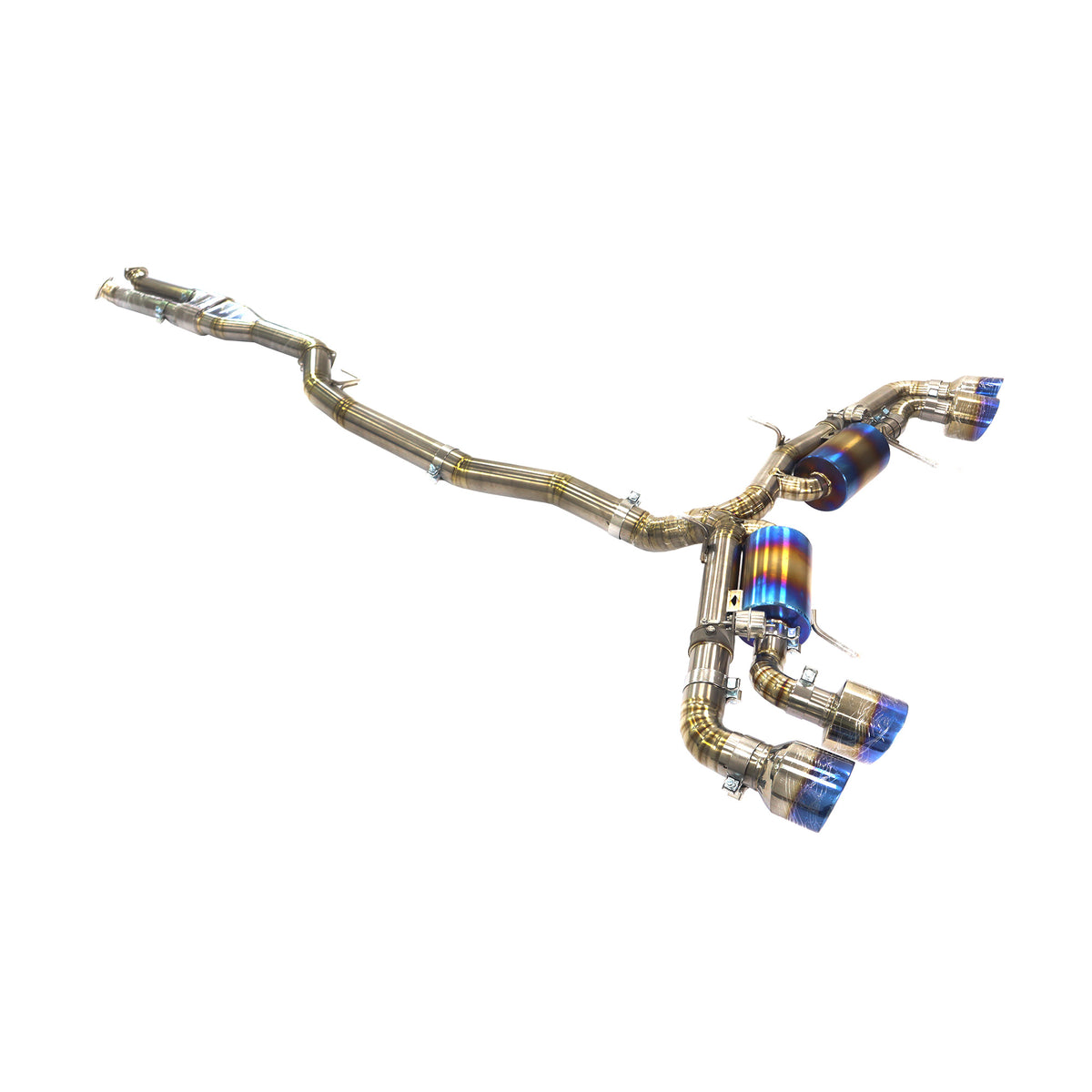 Nissan GTR R35 Valved Catback with Y Pipe Titanium Racing Grade Exhaust System - 1