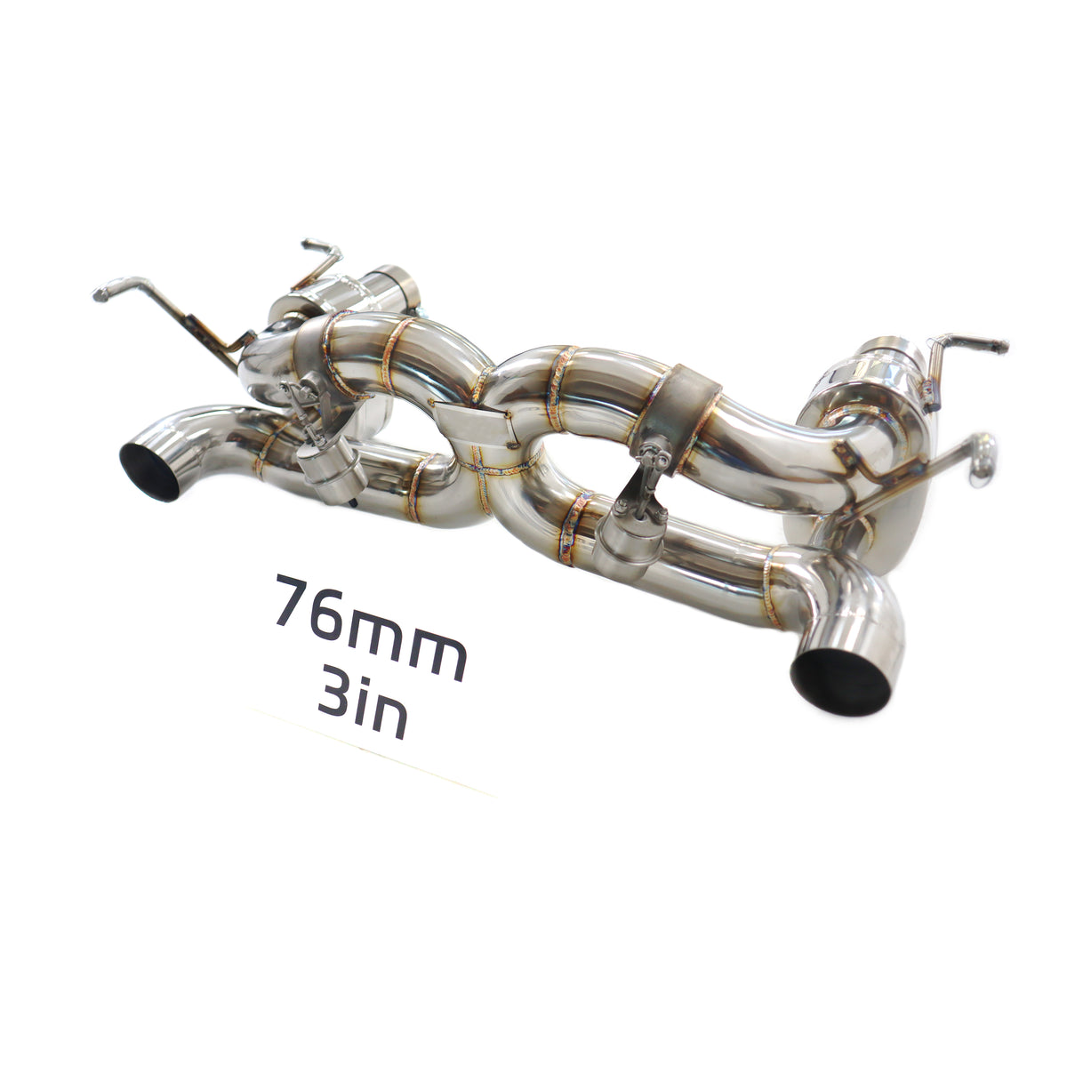 Ferrari 488 Valved Axle-Back SUS304 Racing Grade Exhaust System - 1
