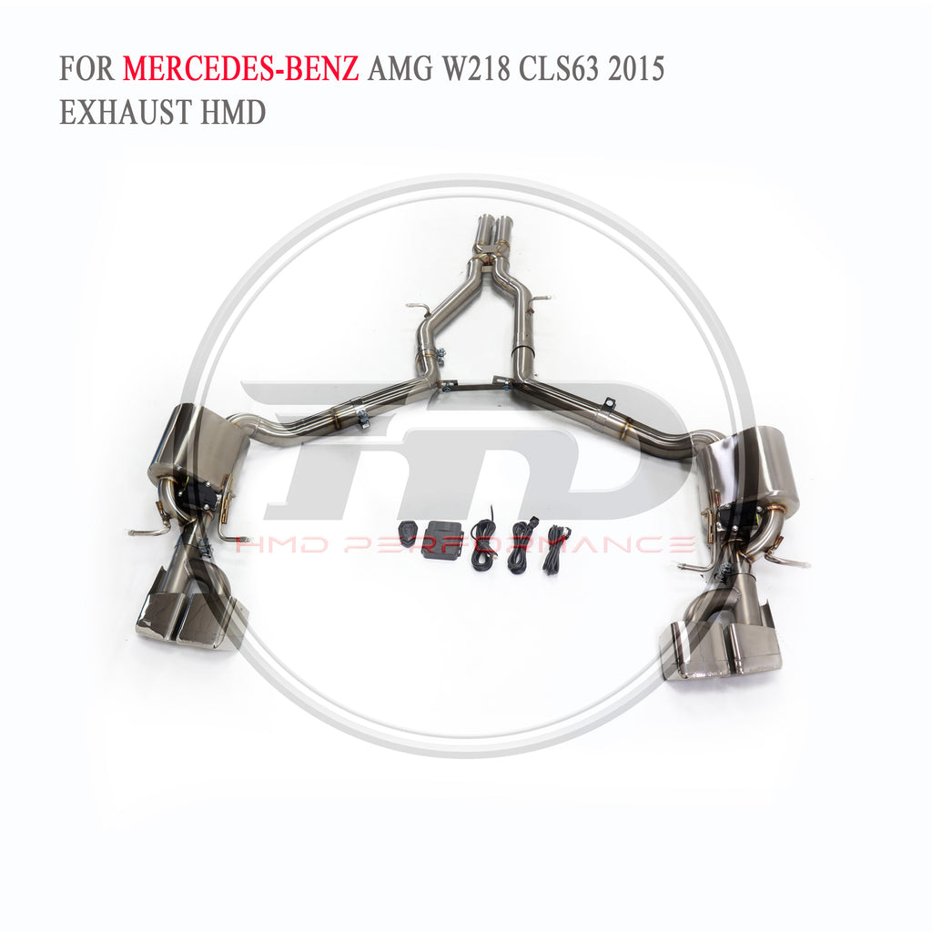 Mercedes-Benz CLS63 AMG W218 2015 Valved Catback SUS304 Racing Grade Exhaust System - 5