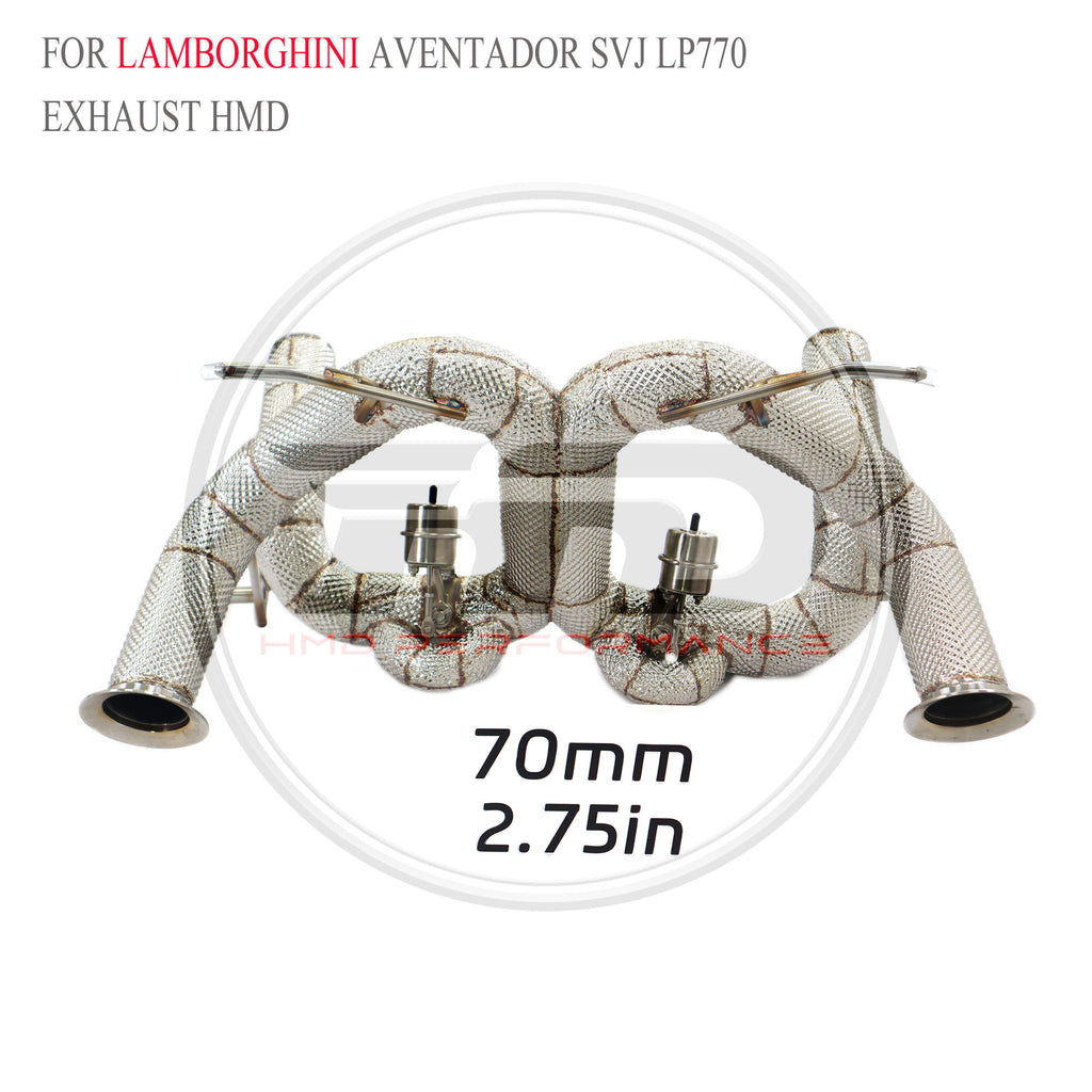 Lamborghini Aventador SVJ LP770 catback SUS304 Racing Grade Exhaust System - 3